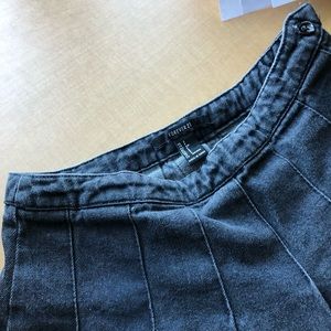 Gray denim skirt